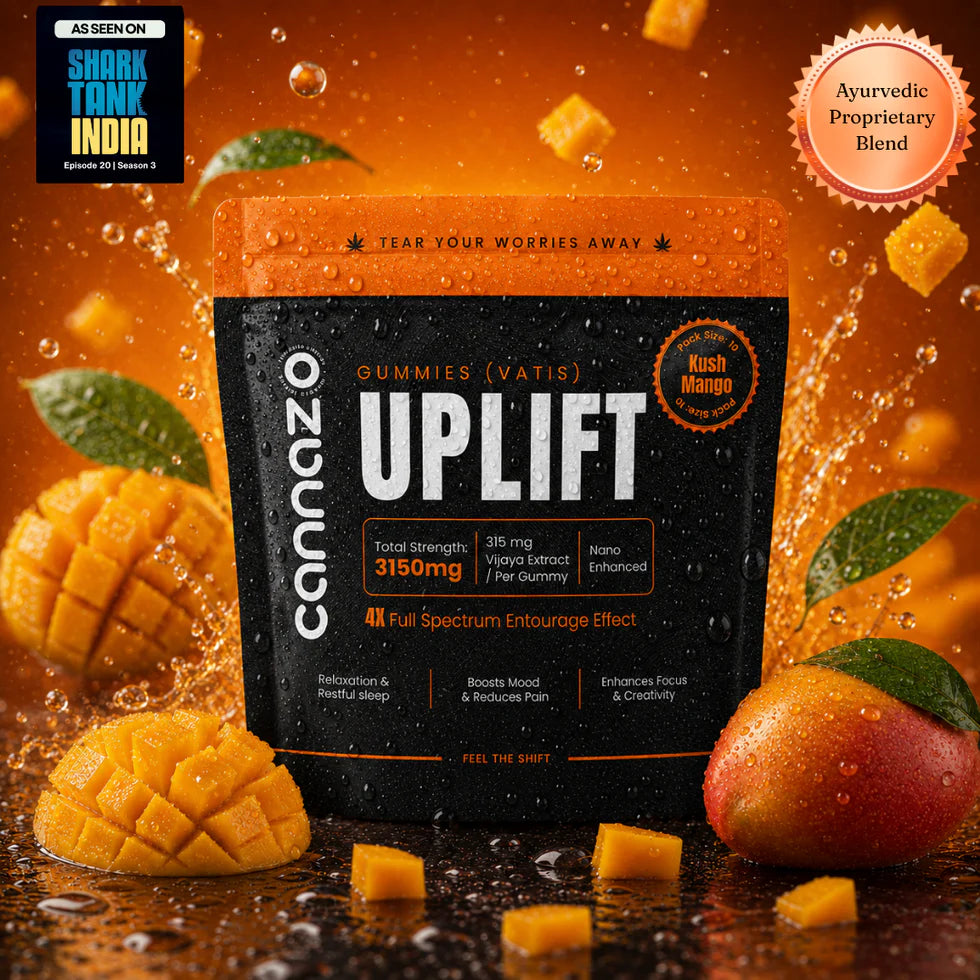 Cannazo India - Uplift Gummies (Vatis) – Strong Vati for Depression, Chronic Pain and Insomnia, De-addiction | 315mg