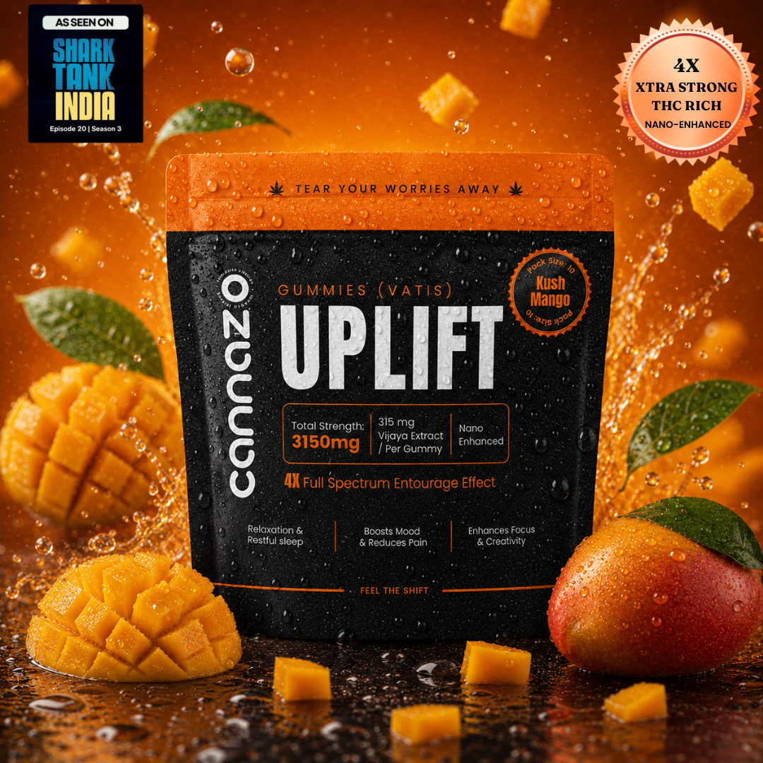 Cannazo India - Uplift Gummies- OG KUSH Mango 500mg (10 Gummies)