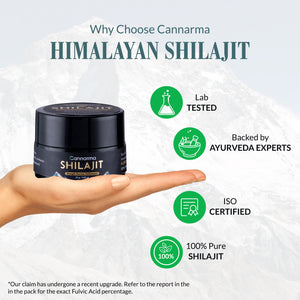 Order Cannarma Pure Himalayan Shilajit Shilajeet Resin 10g