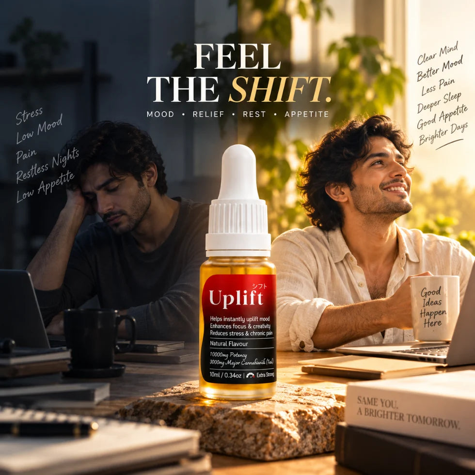 Cannazo India Uplift Drops:Strong Oil for Depression, Chronic Pain and Insomnia