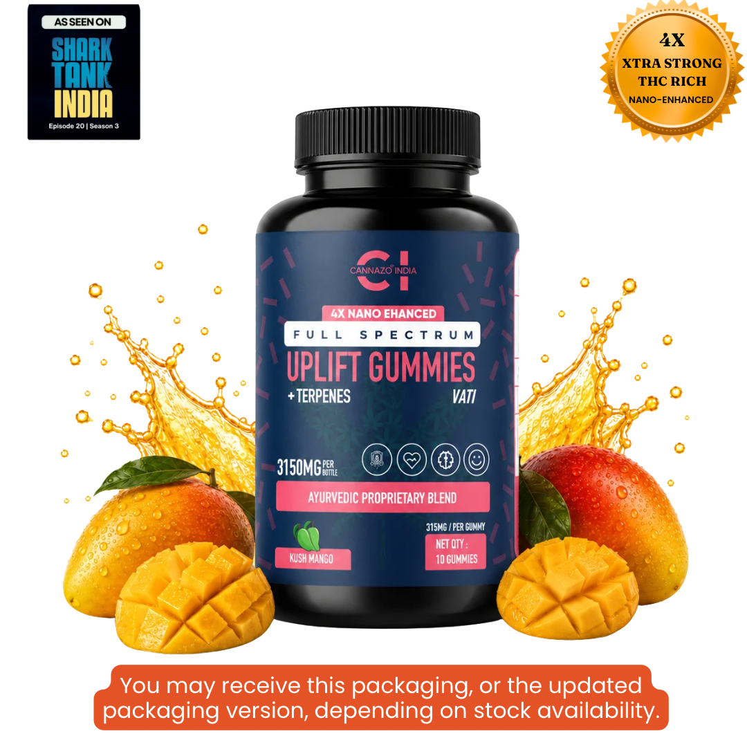 Cannazo India - Uplift Gummies- OG KUSH Mango 500mg (10 Gummies)