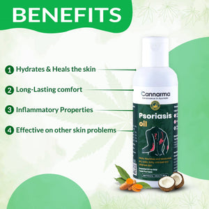 Buy Cannarma Ayurvedic Psoriasis Oil 100ml for Skin & Scalp