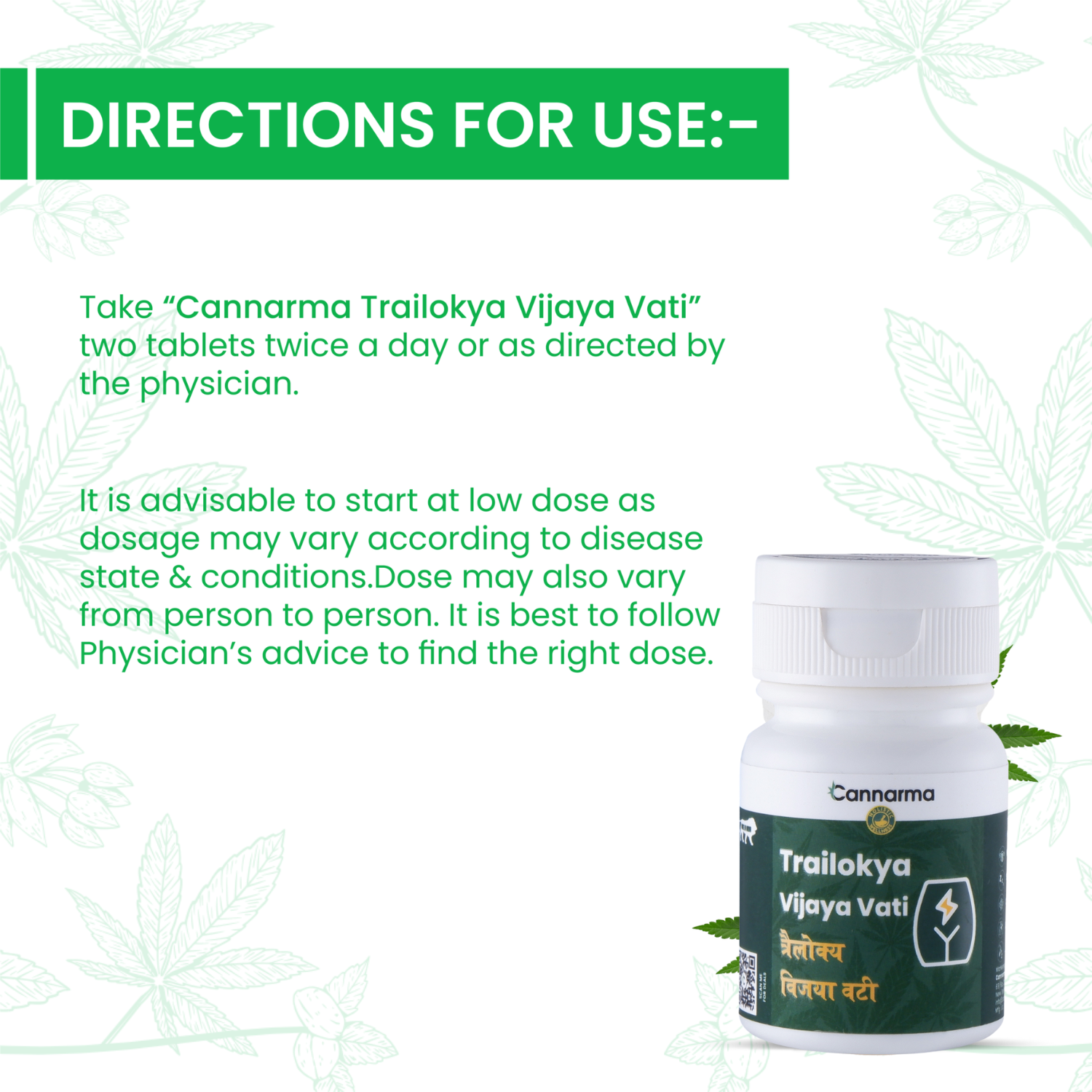 Cannarma Trailokya Vijaya Vati Pain Relief Tablet (30tab)