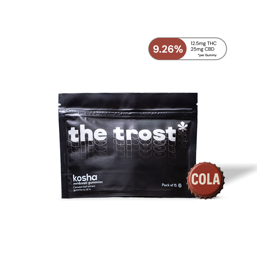 The Trost Kosha Mriduvati Gummies Cola Flavor 9.26 Cannabis Extract