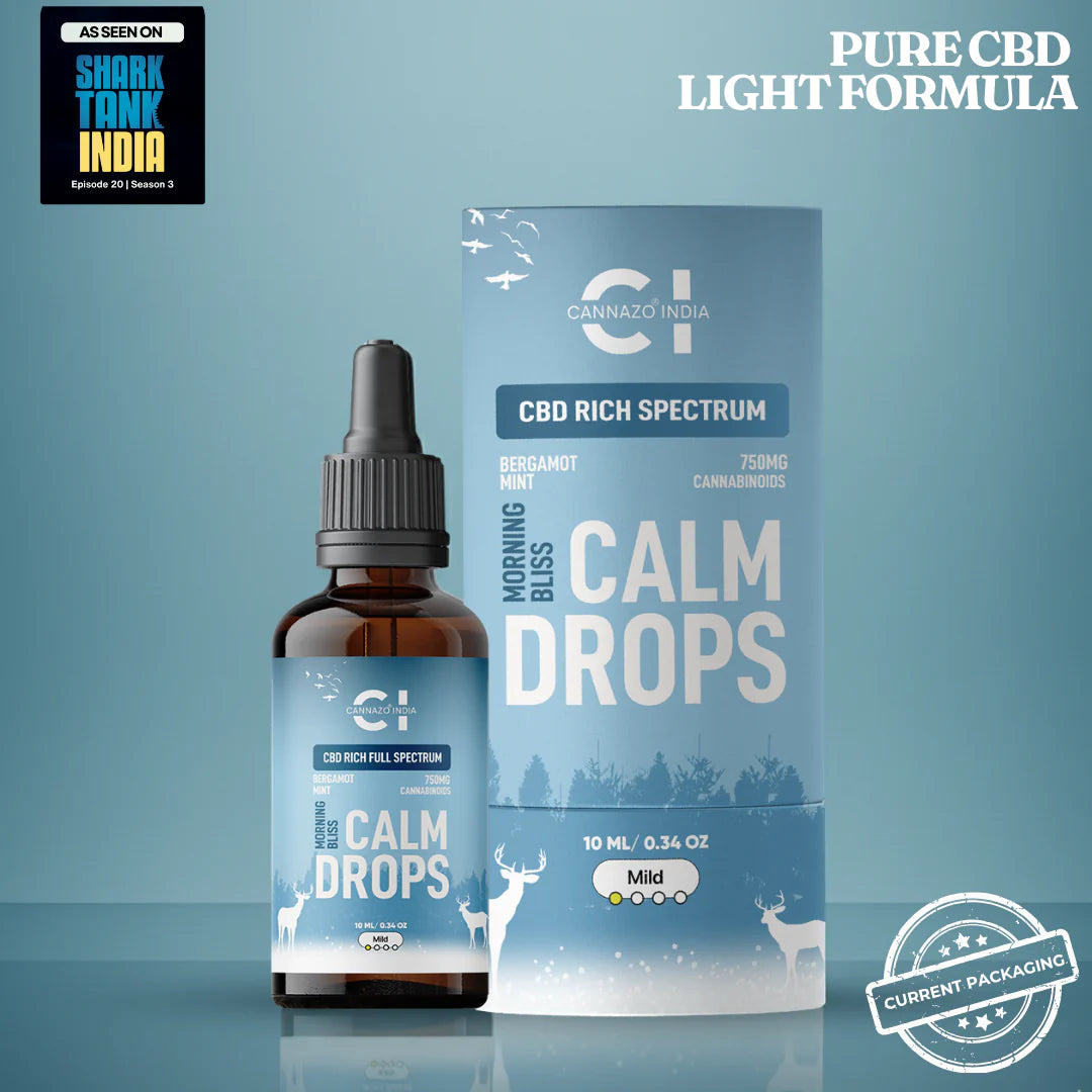 Cannazo India Calm Drops: cannabinoids-Dominant Cannabis Drops for Stress, Anxiety and Mood Support