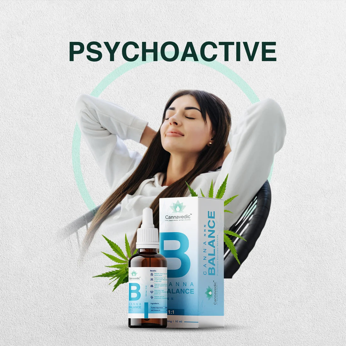 Cannavedic CannaBalance 1000mg | 10ml | Vijaya Leaf oil - 100mg/ml