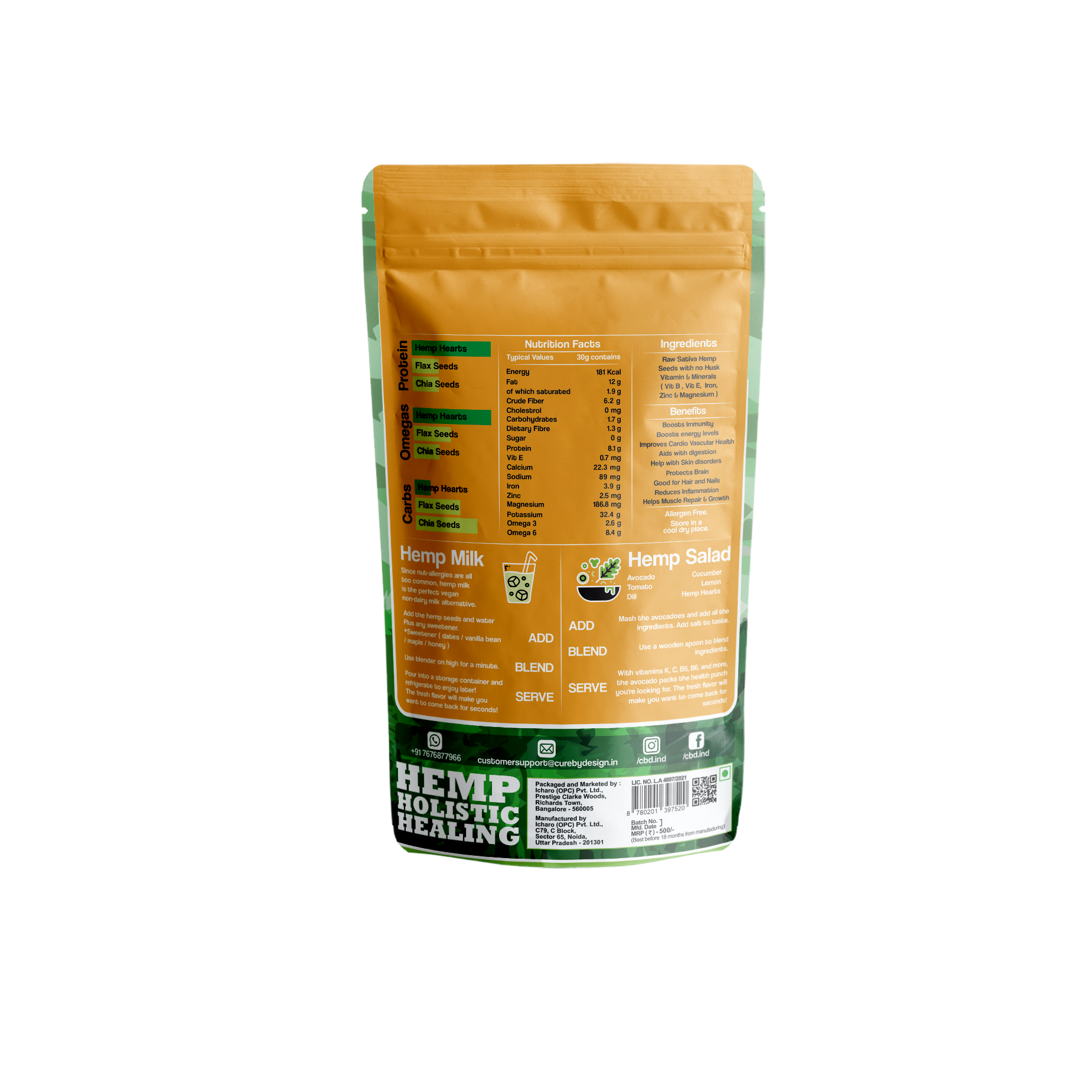 Cure By Design Hemp Hearts