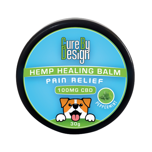 Cure By Design Hemp Healing Balm - 100mg CBD - Pain Relief 30gm