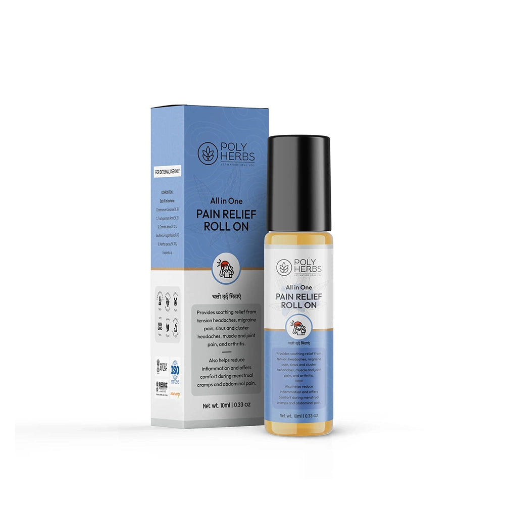 PolyHerbs All-in-One Pain Relief Roll-On (10ml)