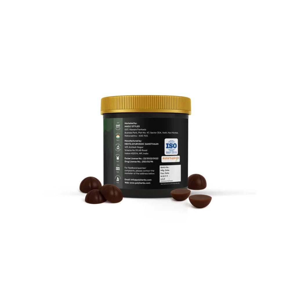 Polyherbs CALM CBD Gummies 135mg Per Gummy, (1:1)