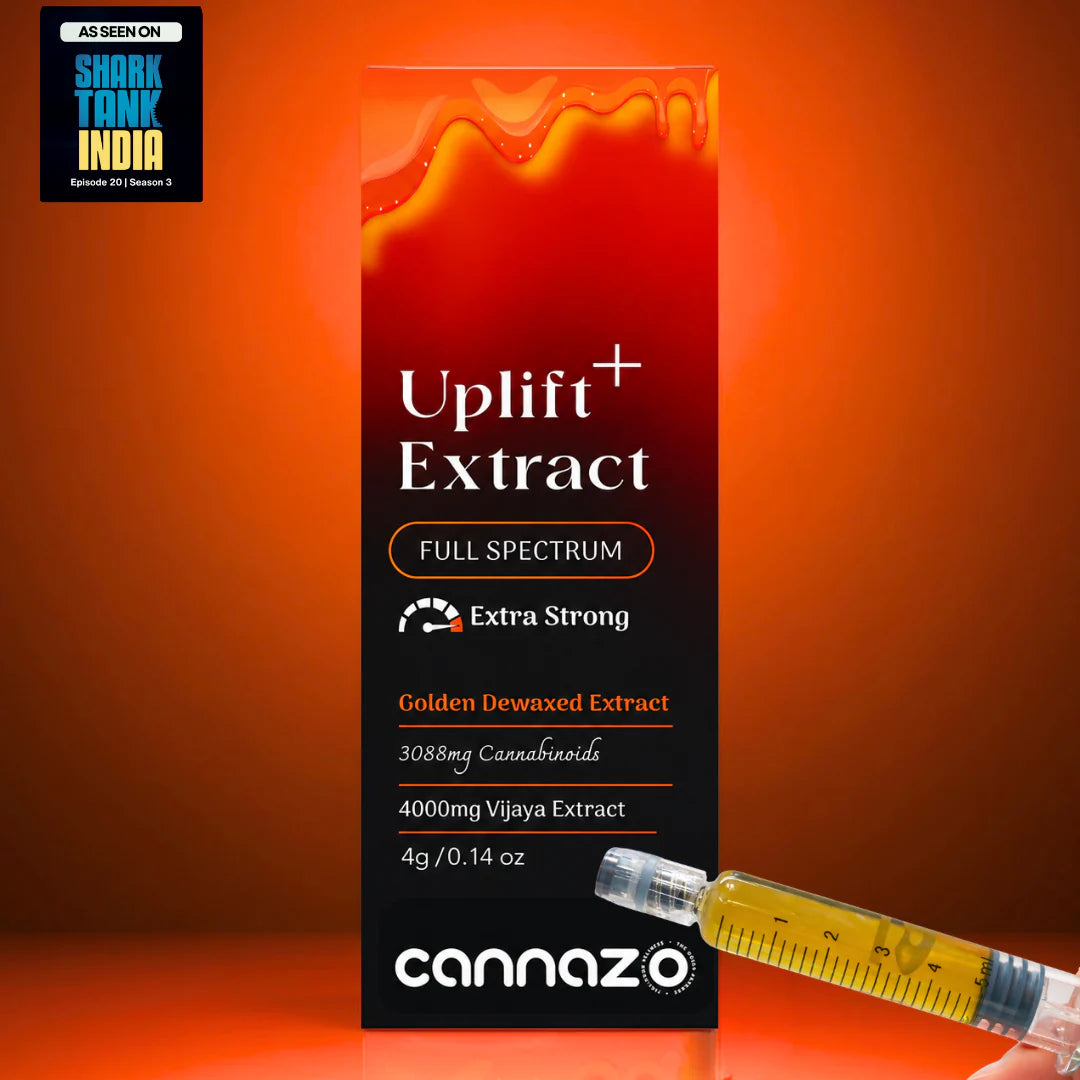 Cannazo India Uplift Plus: Strong Full-Spectrum Extract for Chronic Pain, De-Addiction and Insomnia
