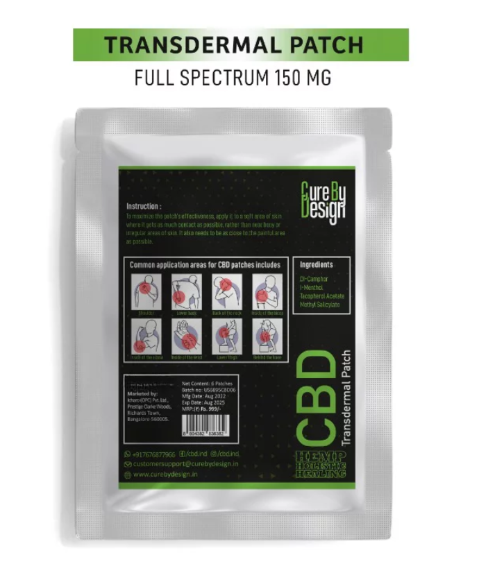 Cure By Design CBD Transdermal Patch