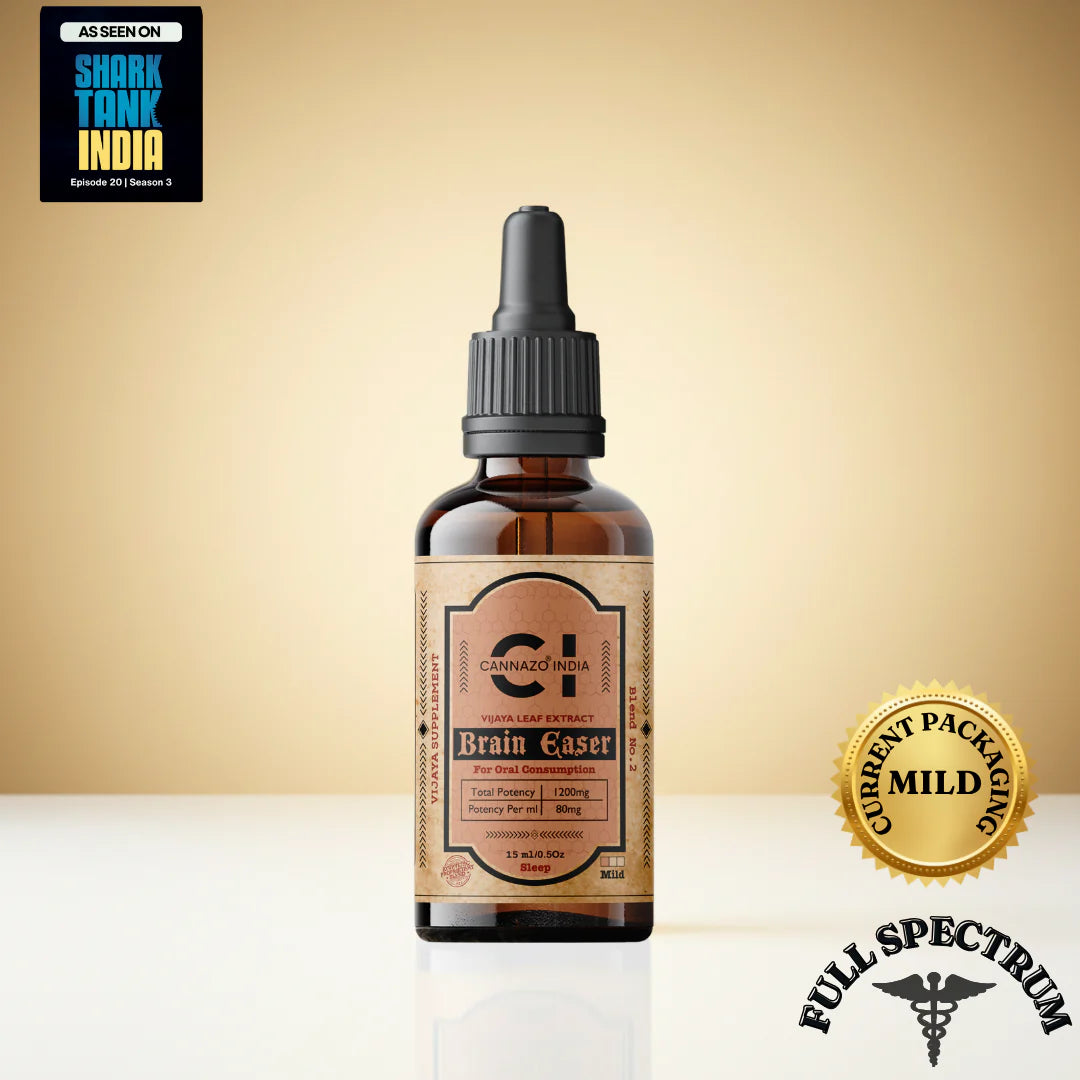 Cannazo India Brain Easer: Sleep - Ayurvedic Drops for Insomnia, Restlessness and Sleep Disorders