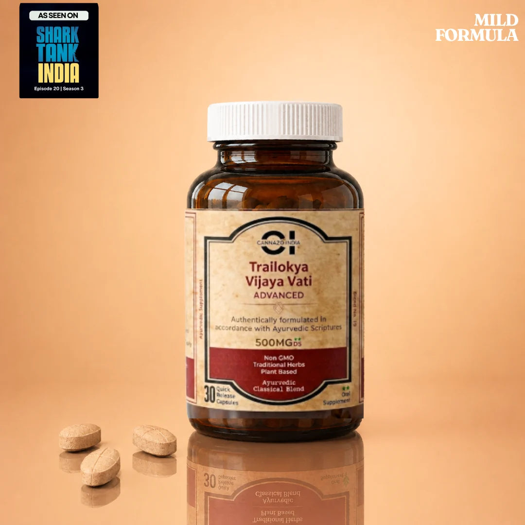 Cannazo India Trailokya Vijaya Vati: Elevate Tablets 500mg – Pain & Inflammation Relief