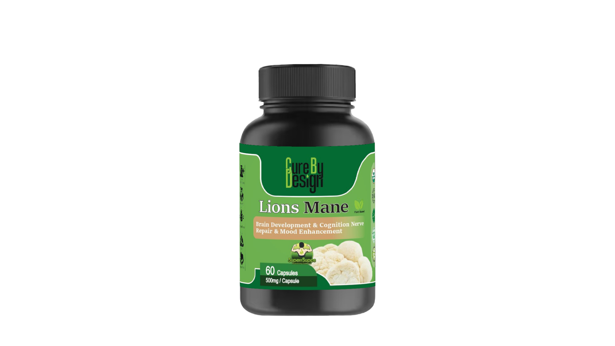 Cure By Design Lion Mane Mushroom Extract