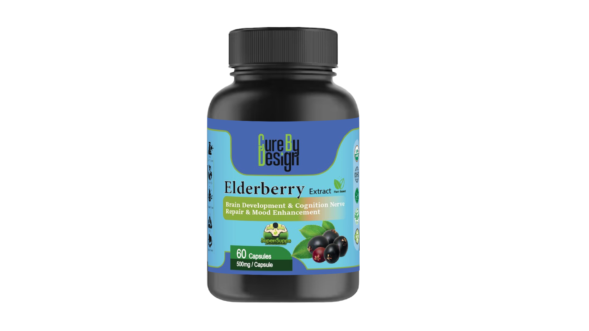 Cure By Design Elderberry Mushroom Extract
