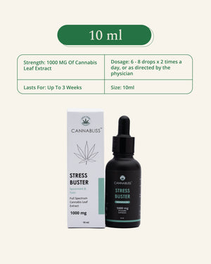 Get Full-Spectrum CBD Oil Stress Buster CannaBliss 1000mg / 3000mg