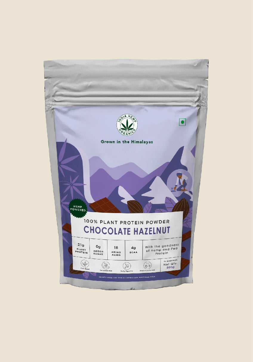 India Hemp Organics Hemp Powder - Chocolate Hazelnut