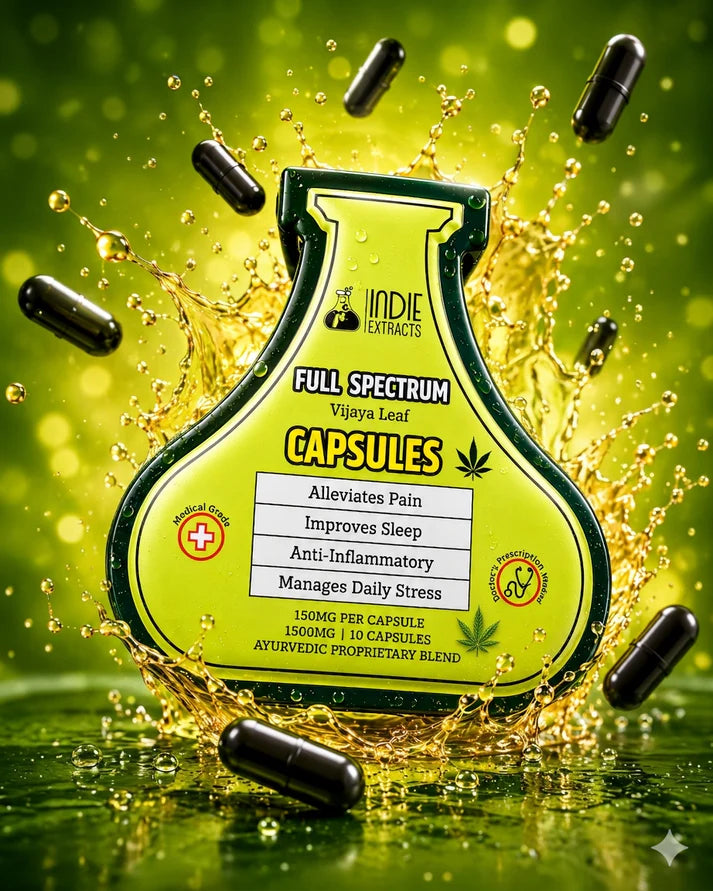 Indie Extracts Full Spectrum Vijaya Leaf Capsules | Pack of 10