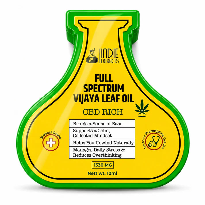 Indie Extracts Full Spectrum Vijaya Leaf Oil | 1330MG | 1:8 ratio CBD-RICH
