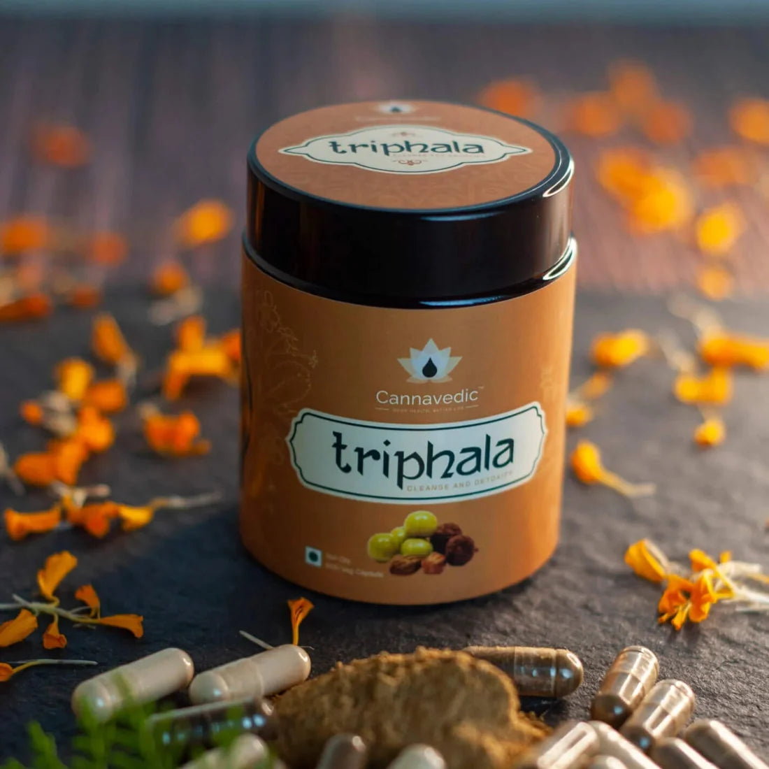 Cannavedic Triphala Extract Capsules – Cleanse and Detoxify(60 capsules)