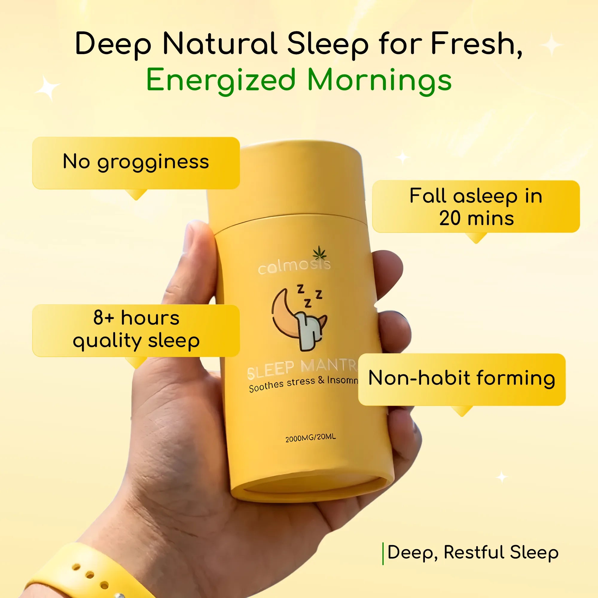 Calmosis Sleep Mantra — Natural Sleep Aid with Cannabis & Ayurvedic Herbs