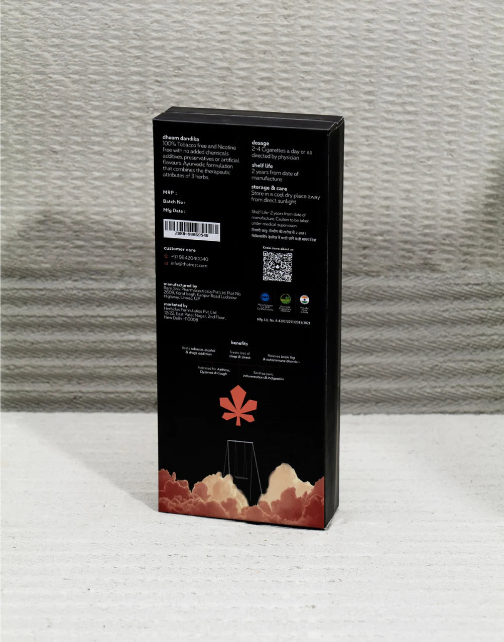 The Trost  Hemp Herbal Cigarettes -Fruity Rollen (10x5 Pack)