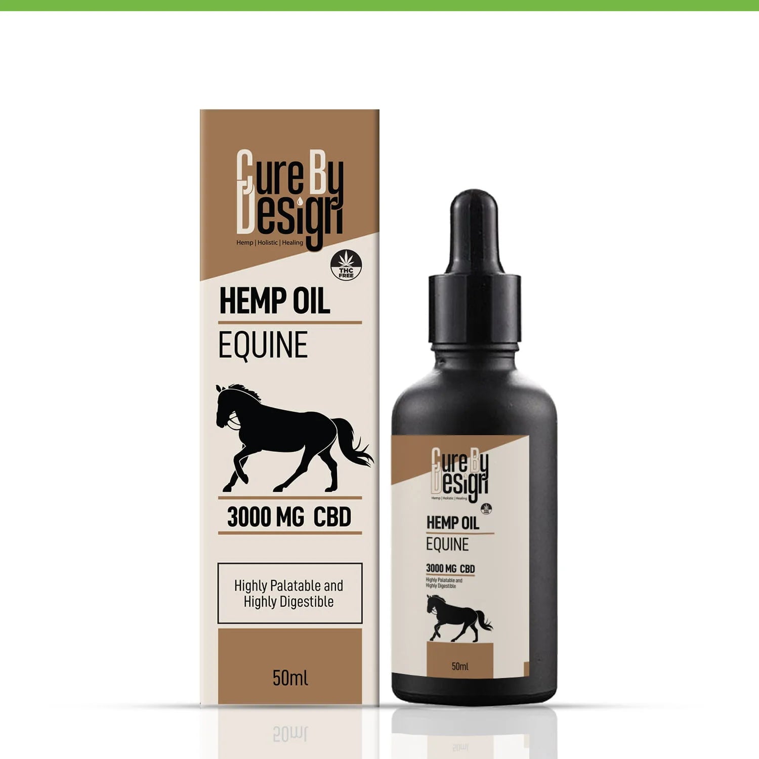 Cure By Design Hemp Oil for Equine 3000mg CBD