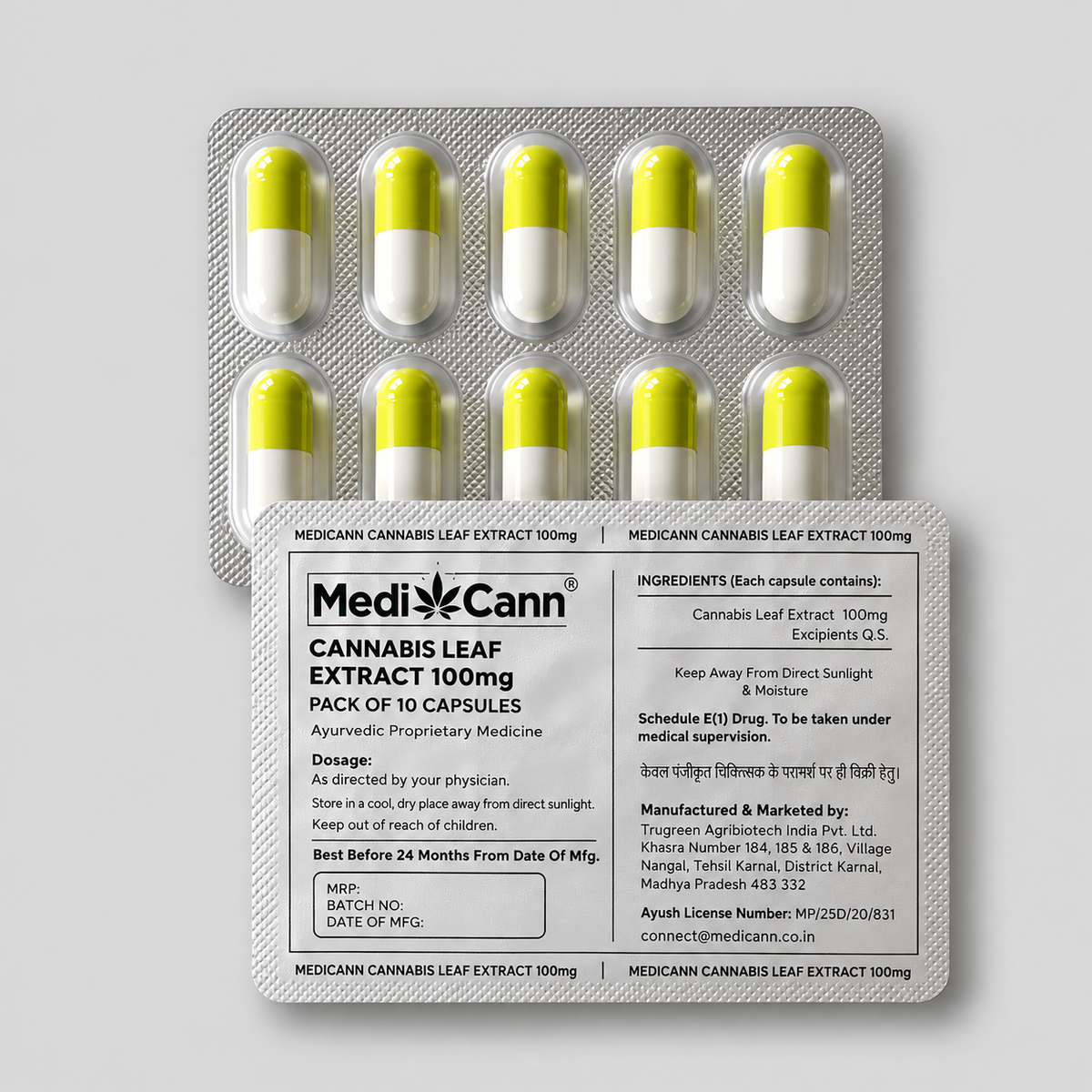 Medicann Cannabis Leaf Extract Capsule