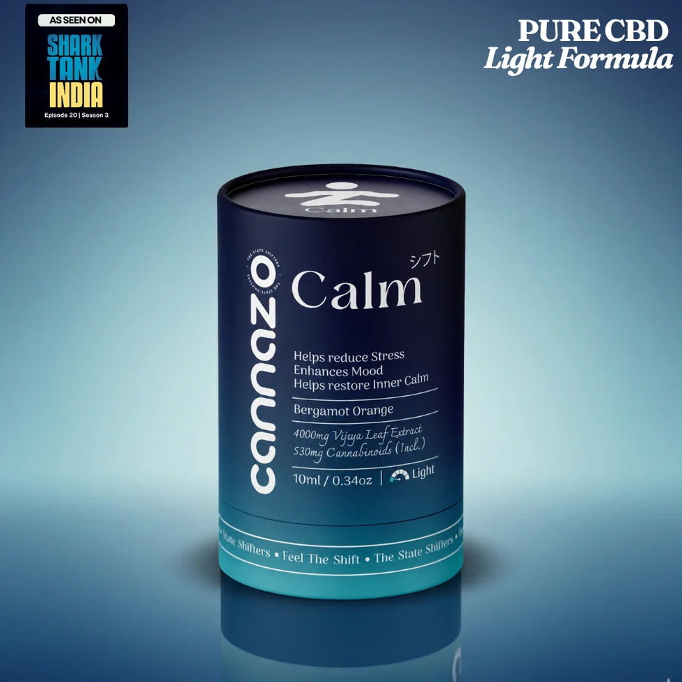 Cannazo India Calm Drops: cannabinoids-Dominant Cannabis Drops for Stress, Anxiety and Mood Support