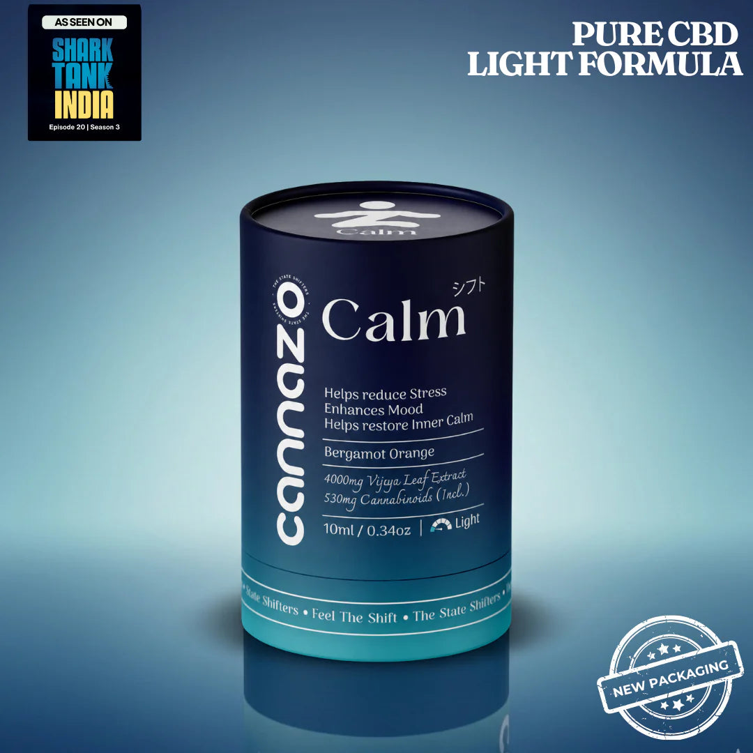 Cannazo India Calm Drops: cannabinoids-Dominant Cannabis Drops for Stress, Anxiety and Mood Support