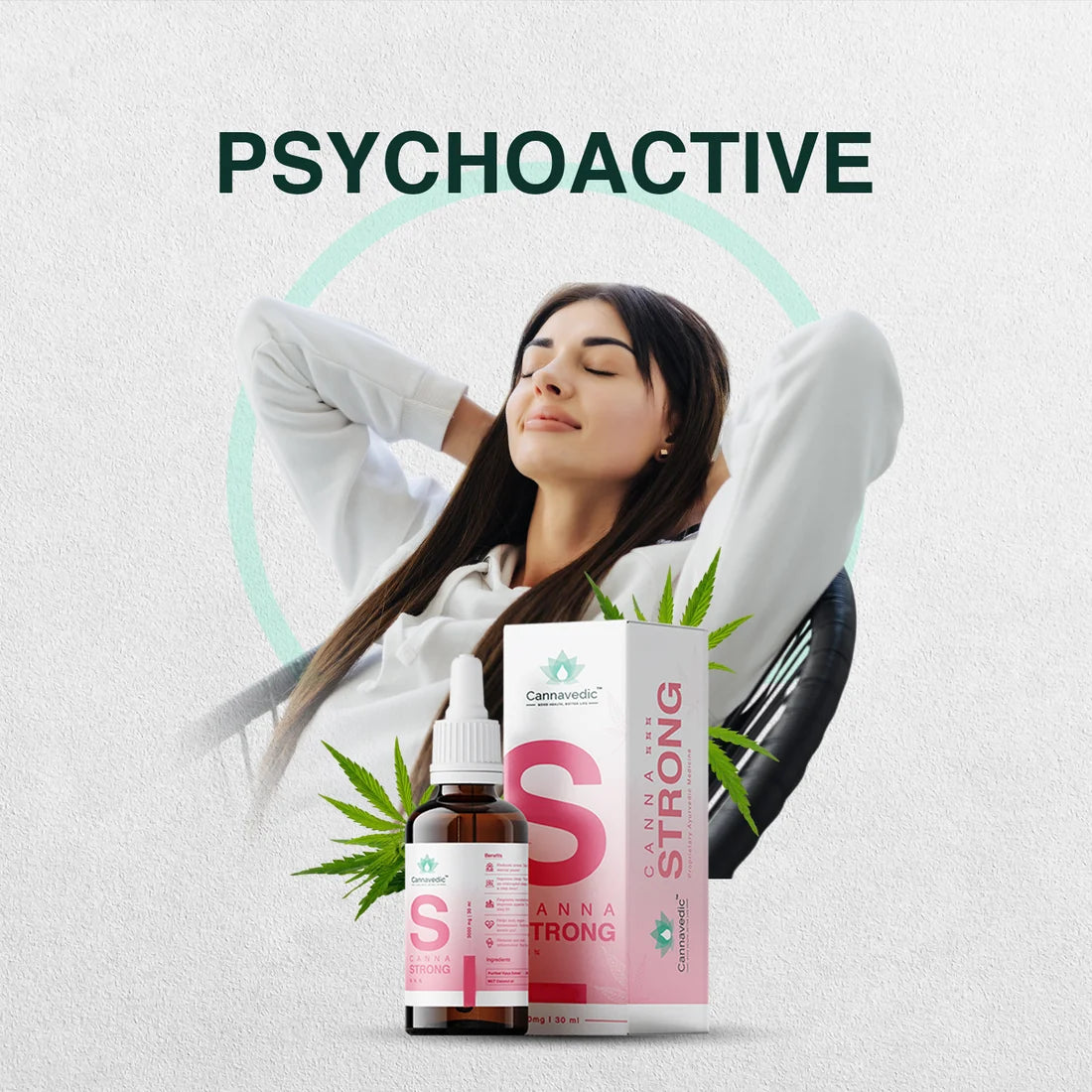 Cannavedic CannaStrong 3000mg | 30ml | Vijaya Leaf oil - 100mg/ml