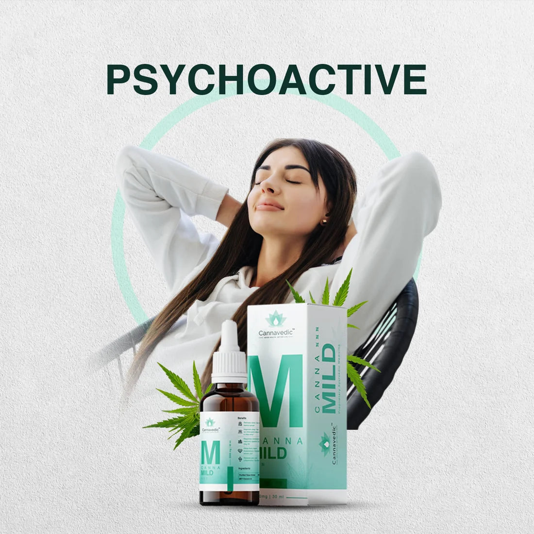 Cannavedic CannaMild 3000mg | 30ml Vijaya Leaf oil - 100mg/ml