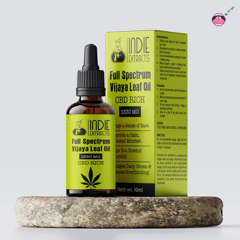 Indie Extracts Full Spectrum Vijaya Leaf Oil |CBD-RICH| 1330MG