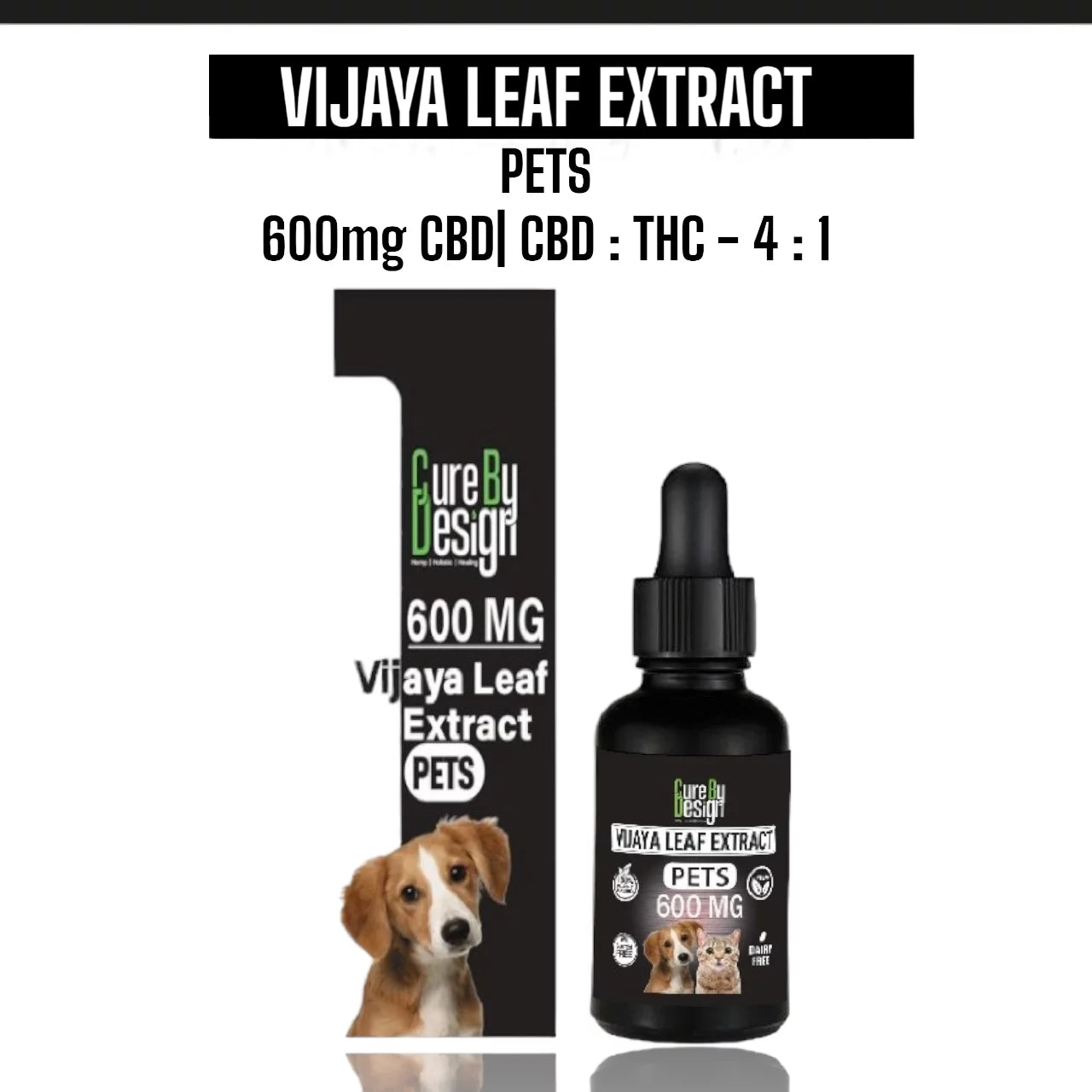 Cure By Design Vijaya for Pets 600mg Full Spectrum CBD