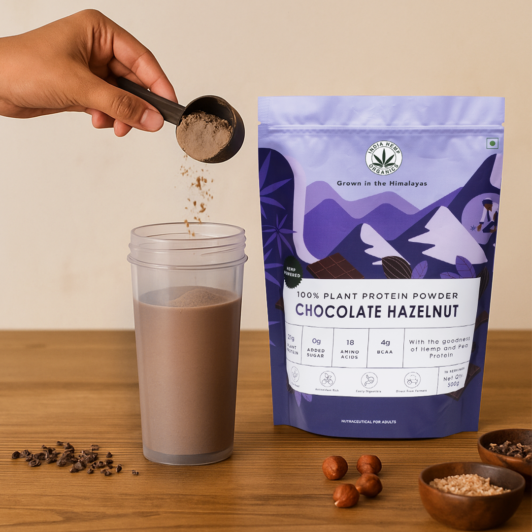 India Hemp Organics Hemp Powder - Chocolate Hazelnut