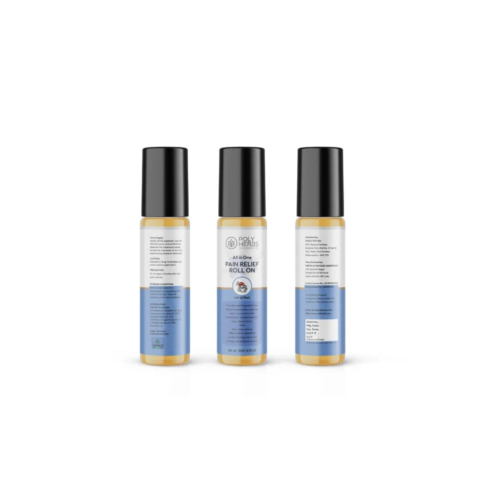PolyHerbs All-in-One Pain Relief Roll-On (10ml)