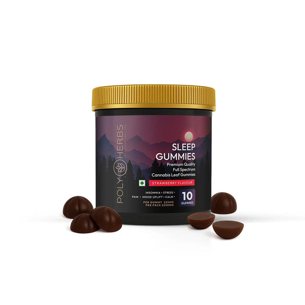 PolyHerbs SLEEP Strong CBD Gummies 225mg Per Gummy, (1:5)