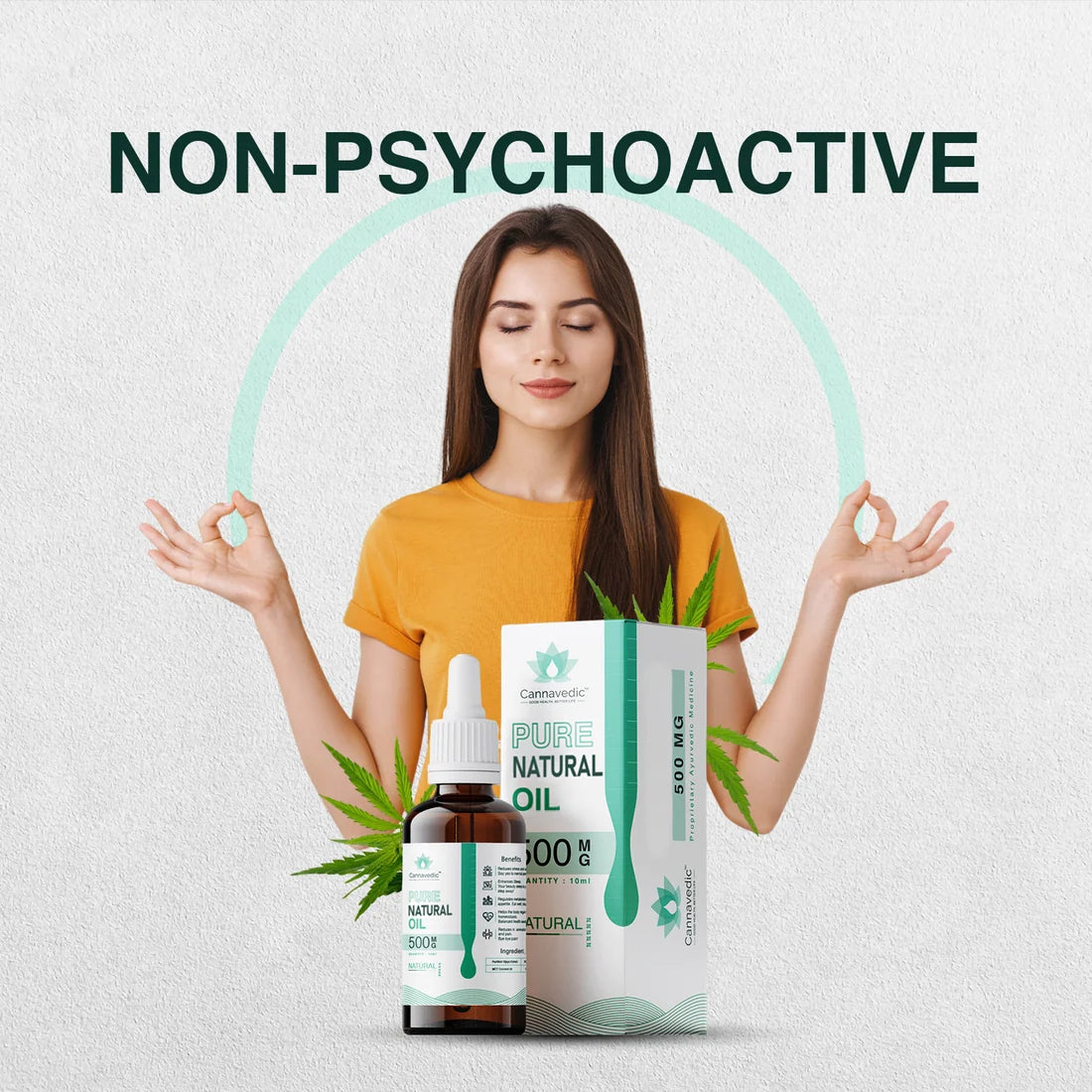 Cannavedic Pure Vijaya Oil Natural 500mg | 10ml - 50mg/ml
