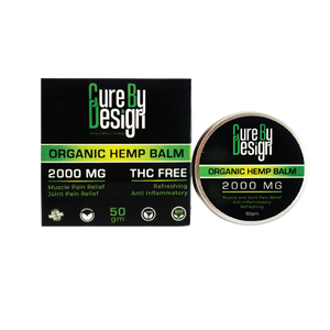 Cure By Design Organic Hemp Balm 2000mg CBD 50gm