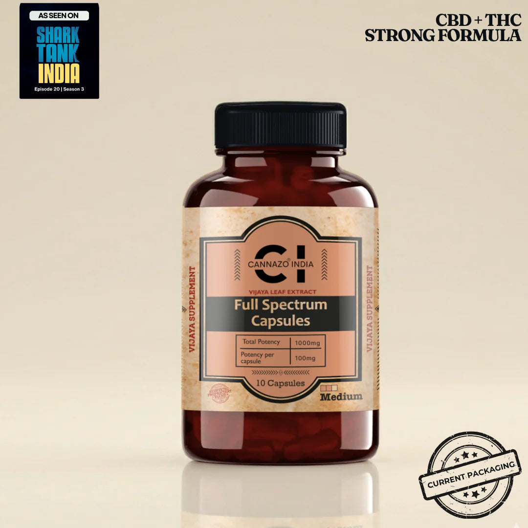 Cannazo India Elevate + (Pain) Capsules 100mg - cannabinoids Formula
