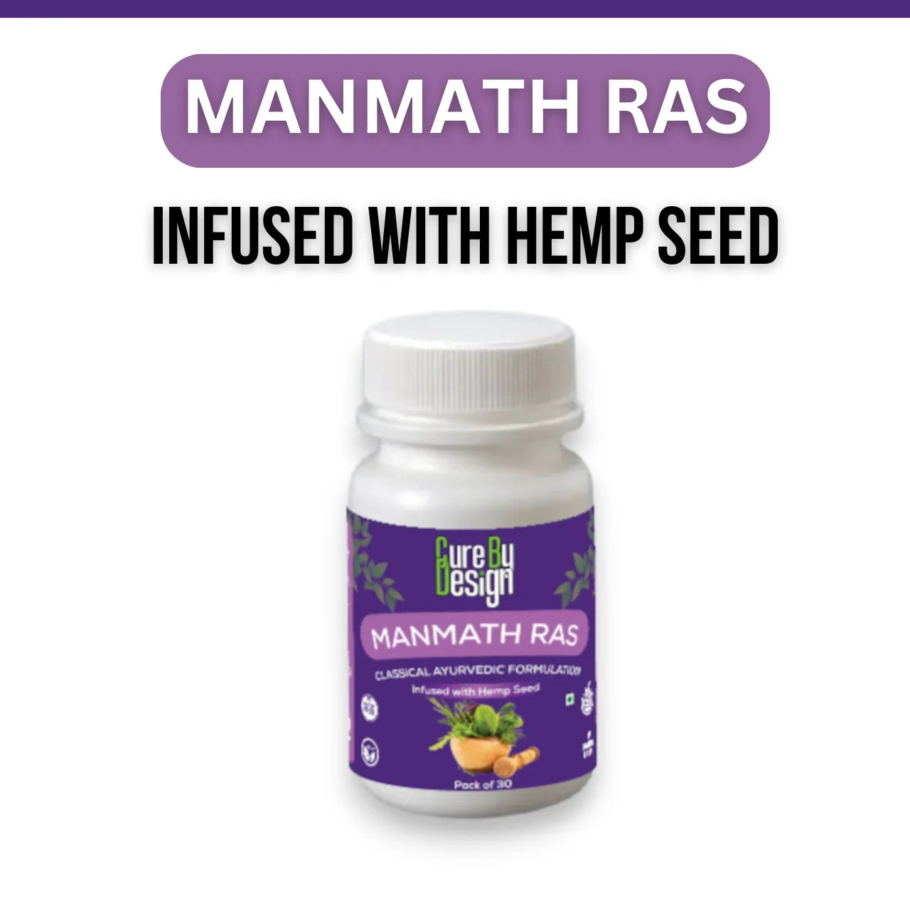 Cure By Design Manmath Ras 125mg – Libido and Vitality Booster