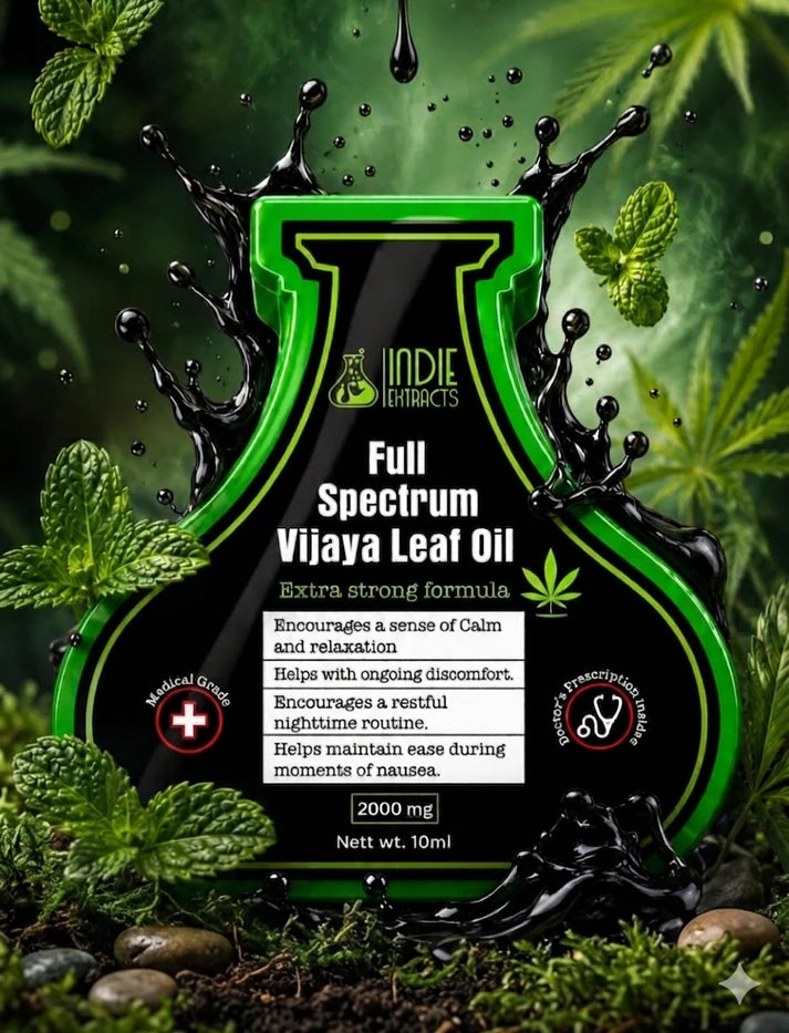 Indie Extracts Full Spectrum Vijaya Leaf Oil | 2000MG(unflavored)