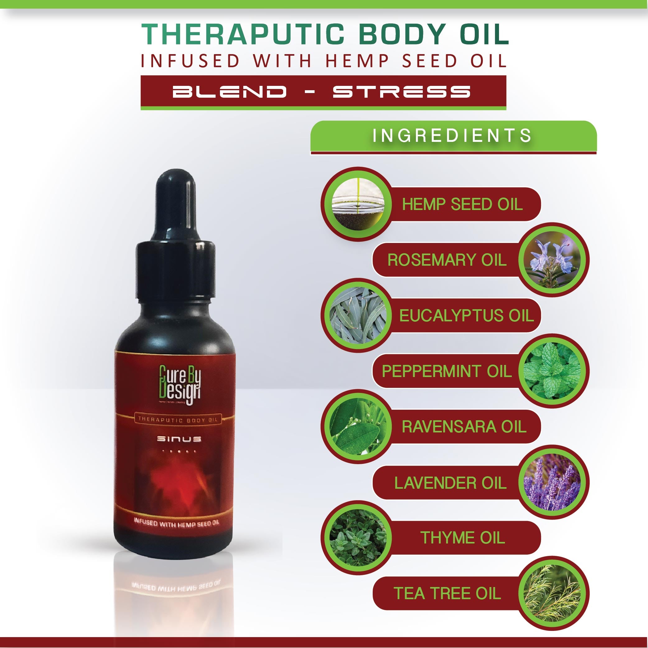 Cure By Design Therapeutic Healing Blend -Sinus 30ml