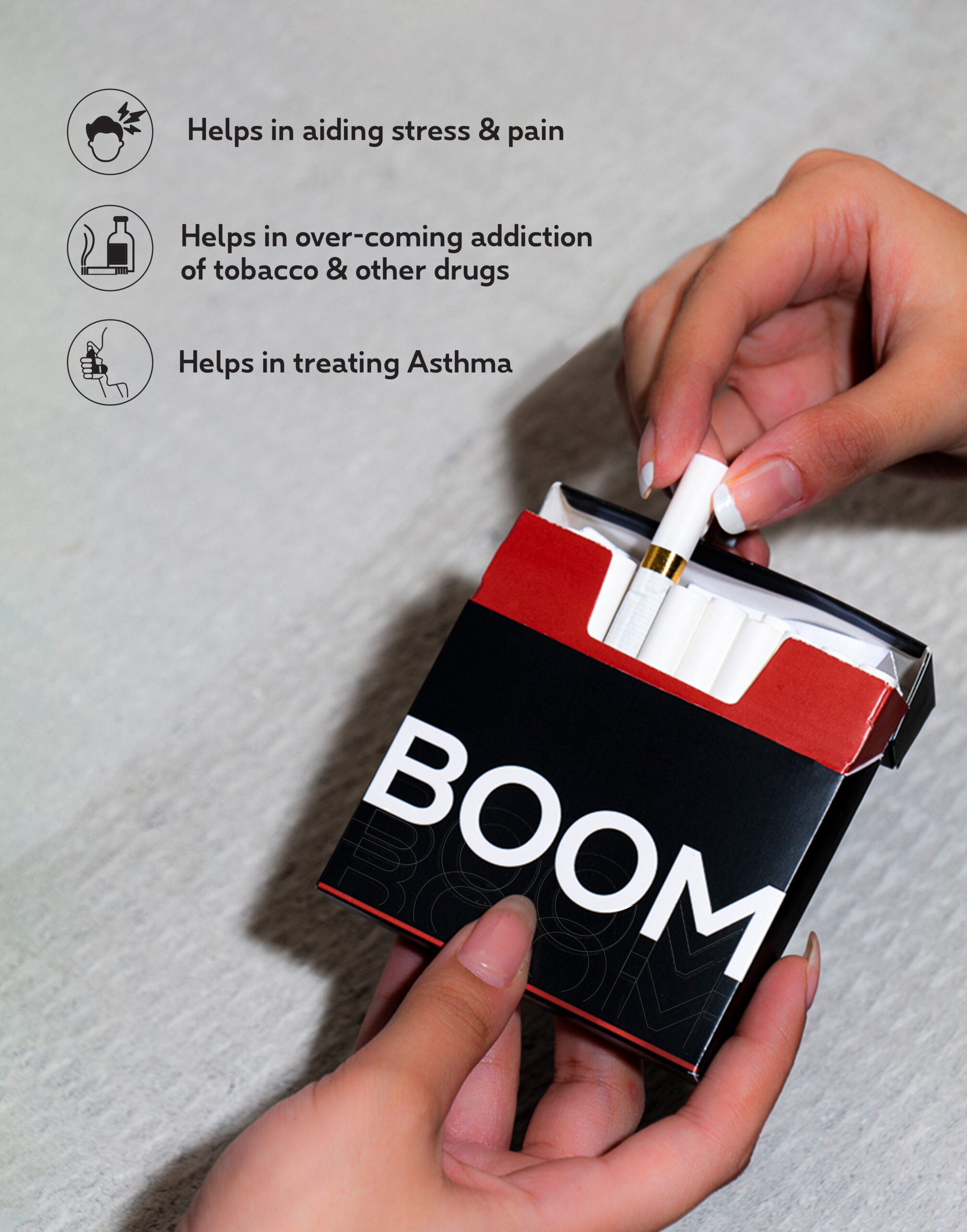 The Trost Hemp Herbal Cigarettes -Boom (Pack of 10)
